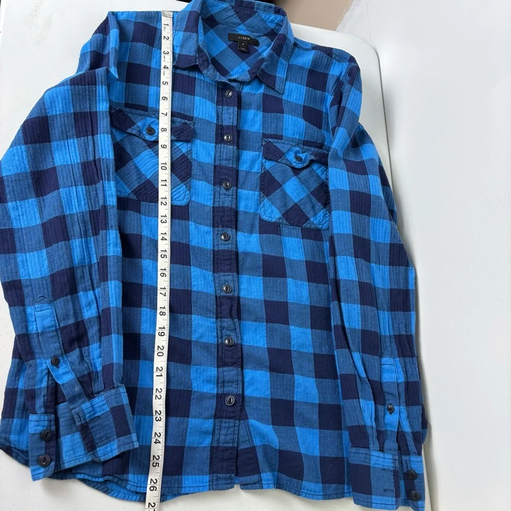 J. Crew Blue Checkered Shirt